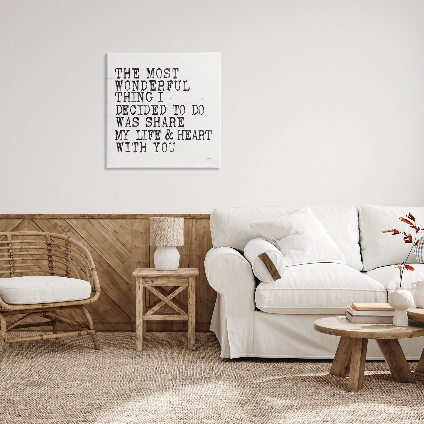 Share My Heart Inspirational Canvas Wall Art in Room, Home Decor by JAXN BLVD