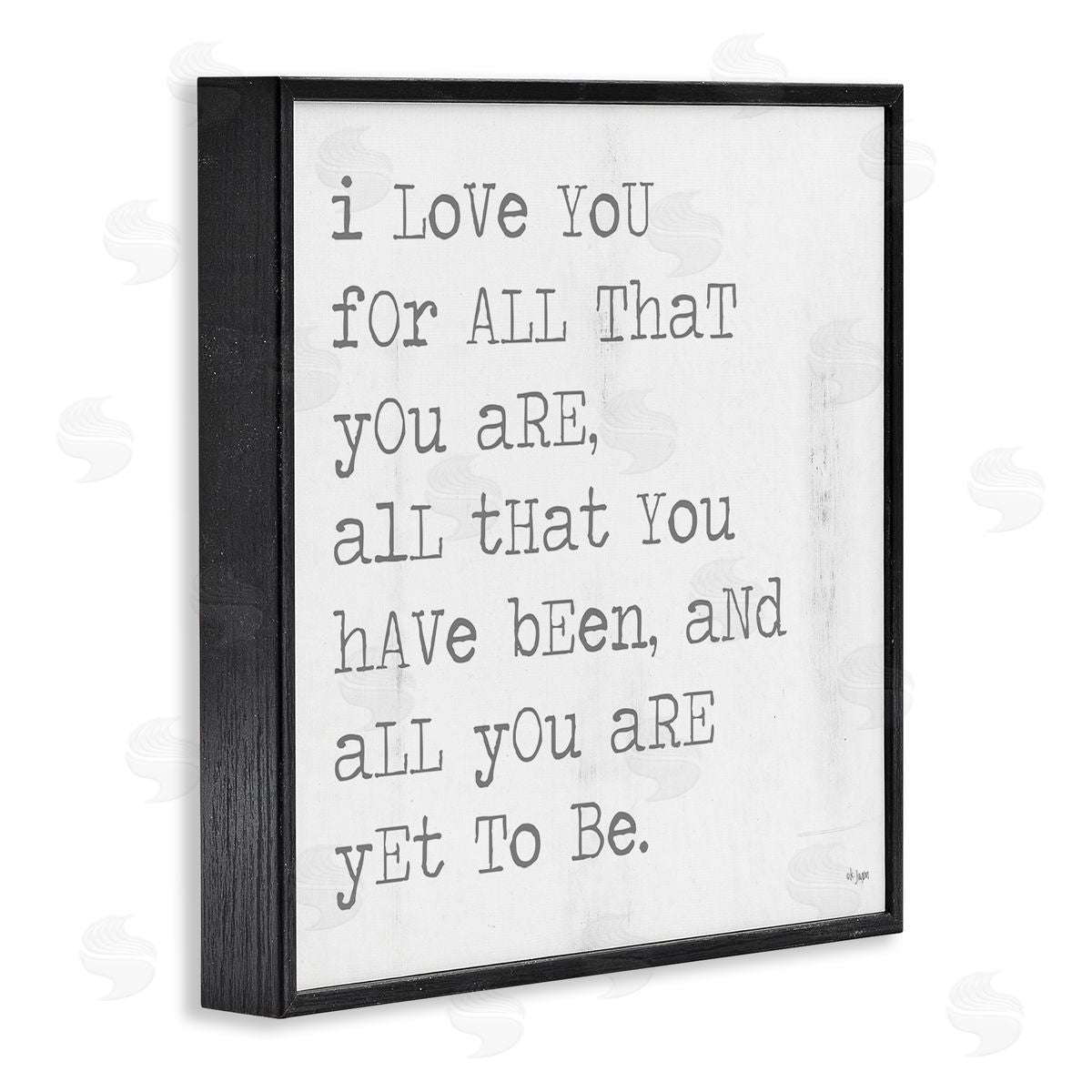 Yet To Be Inspiring Phrase Black Frame Print Wall Art, Home Decor by JAXN BLVD