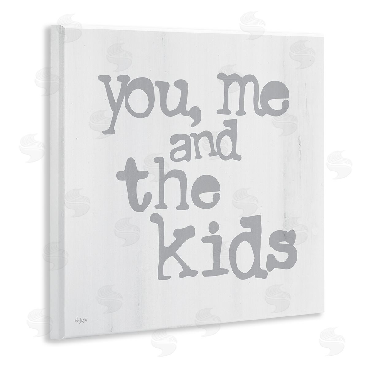 You Me and The Kids Phrase Wood Plaque Wall Art, Home Decor by JAXN BLVD