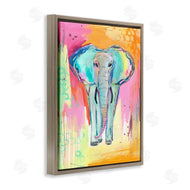 Jennifer McCully | Colorful Elephant with Abstract Pattern
