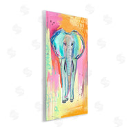 Jennifer McCully | Colorful Elephant with Abstract Pattern