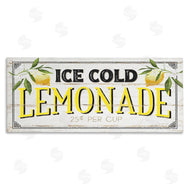 Jennifer Pugh | Ice Cold Lemonade Farmhouse Sign
