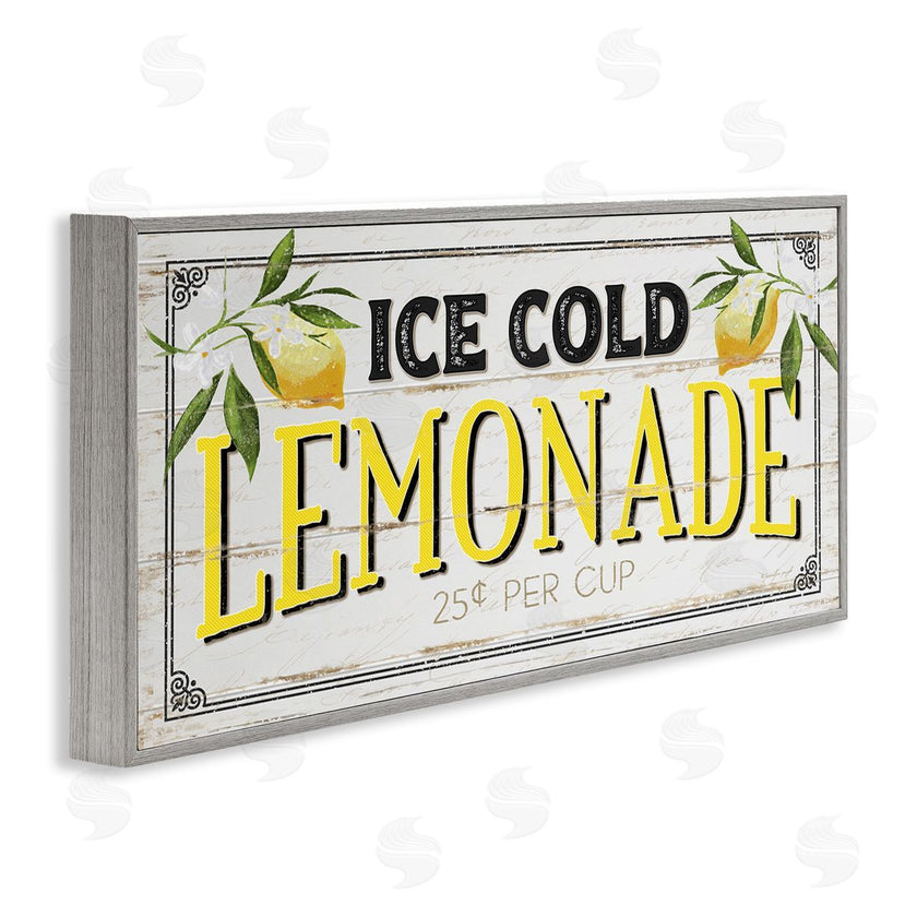 Jennifer Pugh | Ice Cold Lemonade Farmhouse Sign