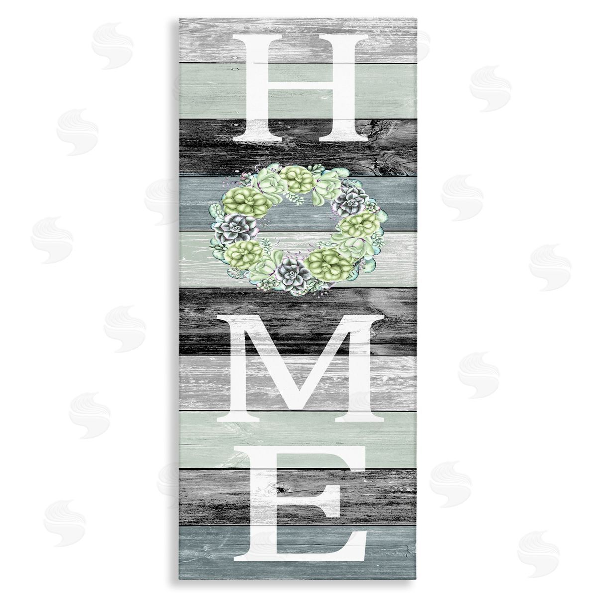 Welcome Home Succulent Accent Canvas Wall Art, Home Decor by Kim Allen