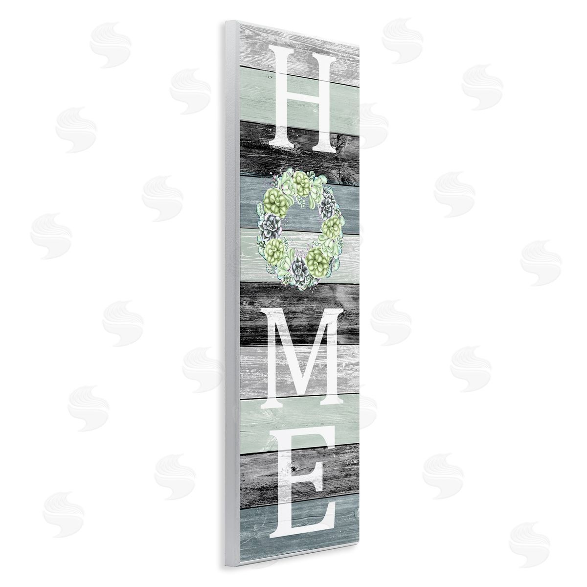 Welcome Home Succulent Accent Wood Plaque Wall Art, Home Decor by Kim Allen