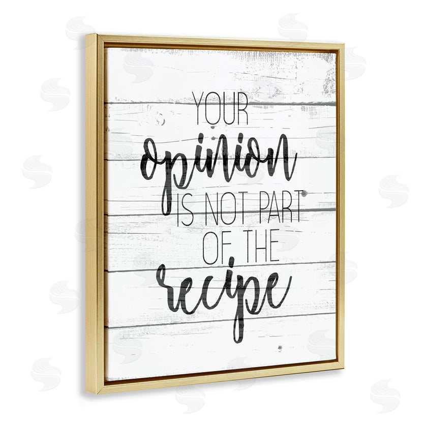 Kim Allen | Your Opinion is Not the Recipe