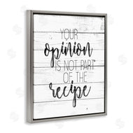 Kim Allen | Your Opinion is Not the Recipe