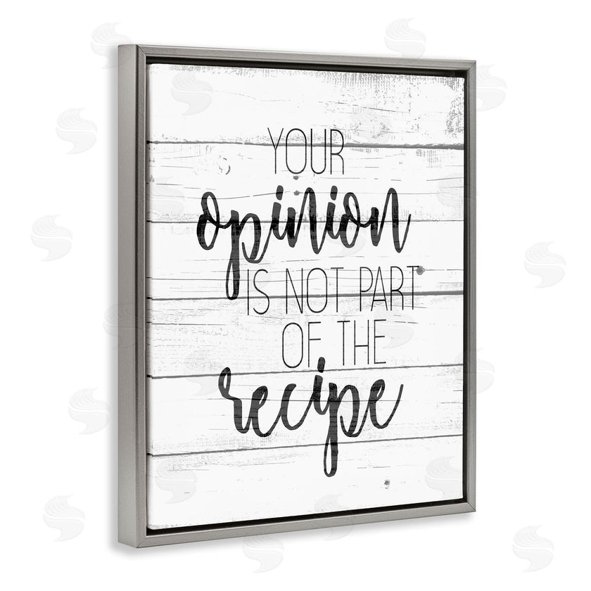Kim Allen | Your Opinion is Not the Recipe