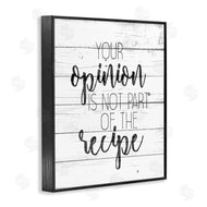 Kim Allen | Your Opinion is Not the Recipe