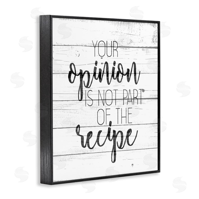 Kim Allen | Your Opinion is Not the Recipe