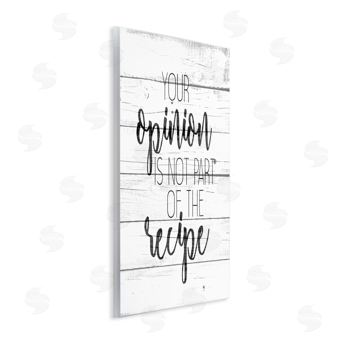 Your Opinion is Not the Recipe Wood Plaque Wall Art, Home Decor by Kim Allen