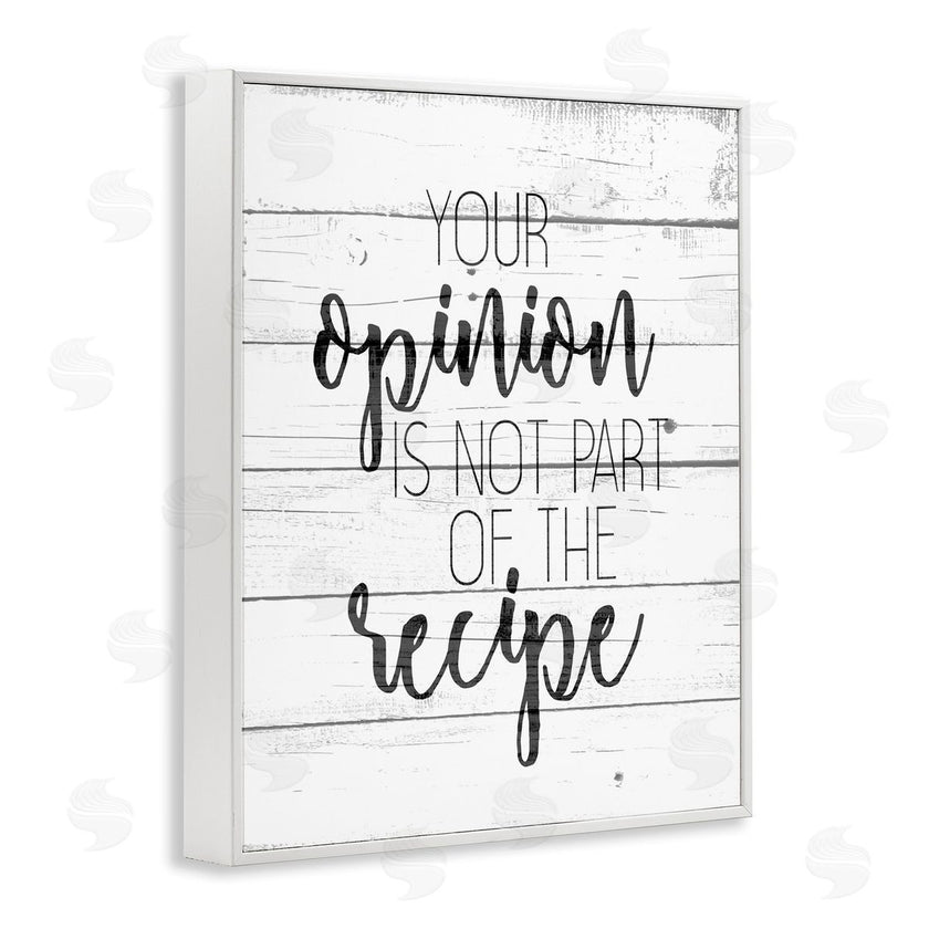 Kim Allen | Your Opinion is Not the Recipe