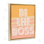 Kim Allen | Be The Boss Quote Pink