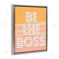 Kim Allen | Be The Boss Quote Pink