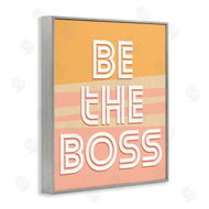 Kim Allen | Be The Boss Quote Pink