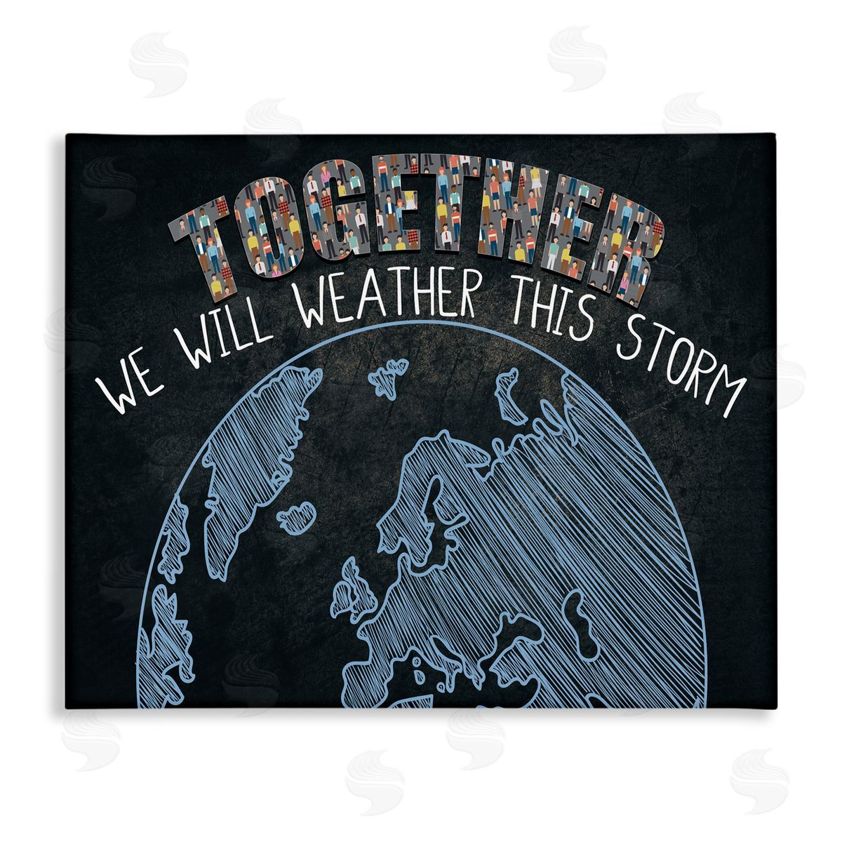 Together We Will Quote Canvas Wall Art, Home Decor by Kim Allen