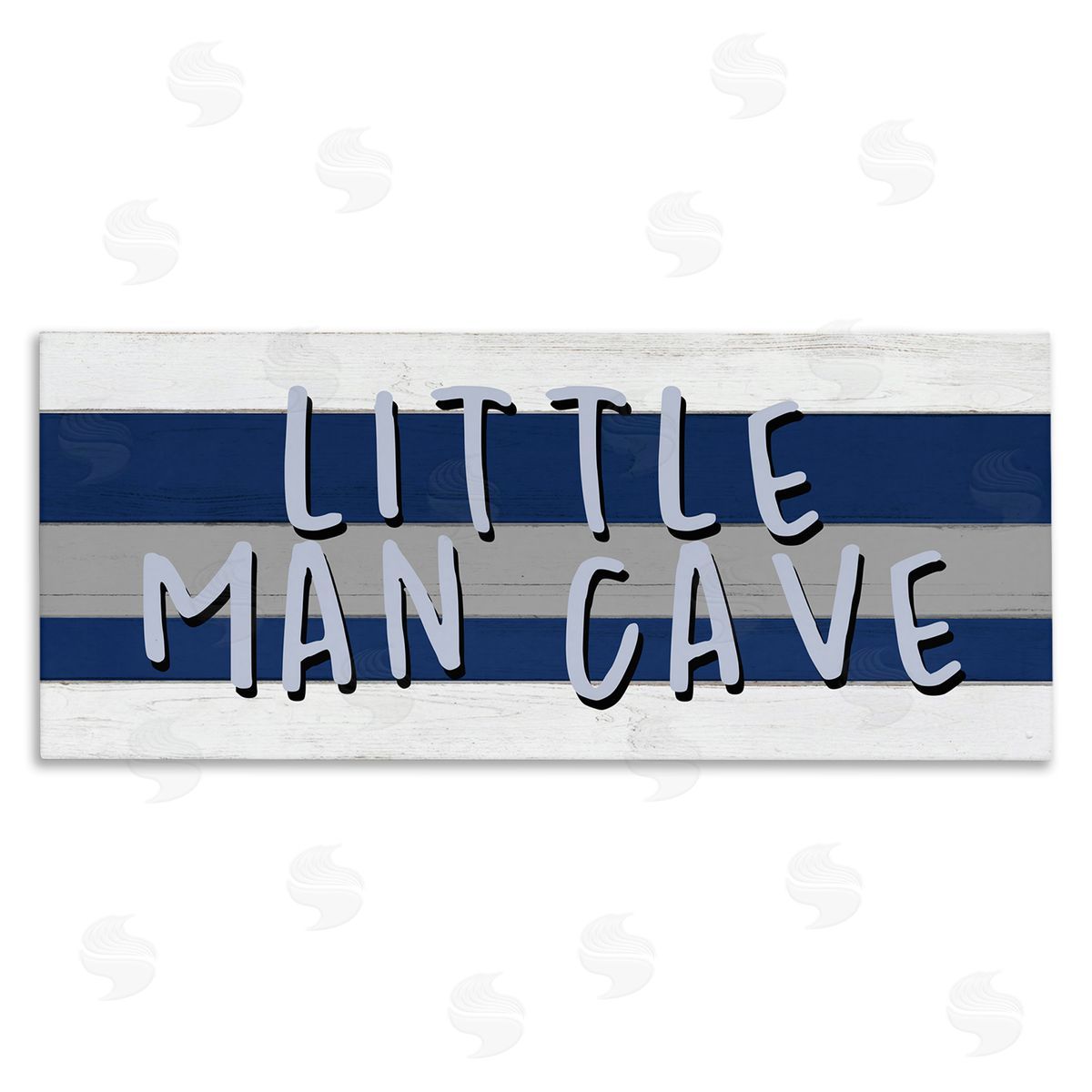 Boy's Little Man Cave Canvas Wall Art, Home Decor by Kim Allen