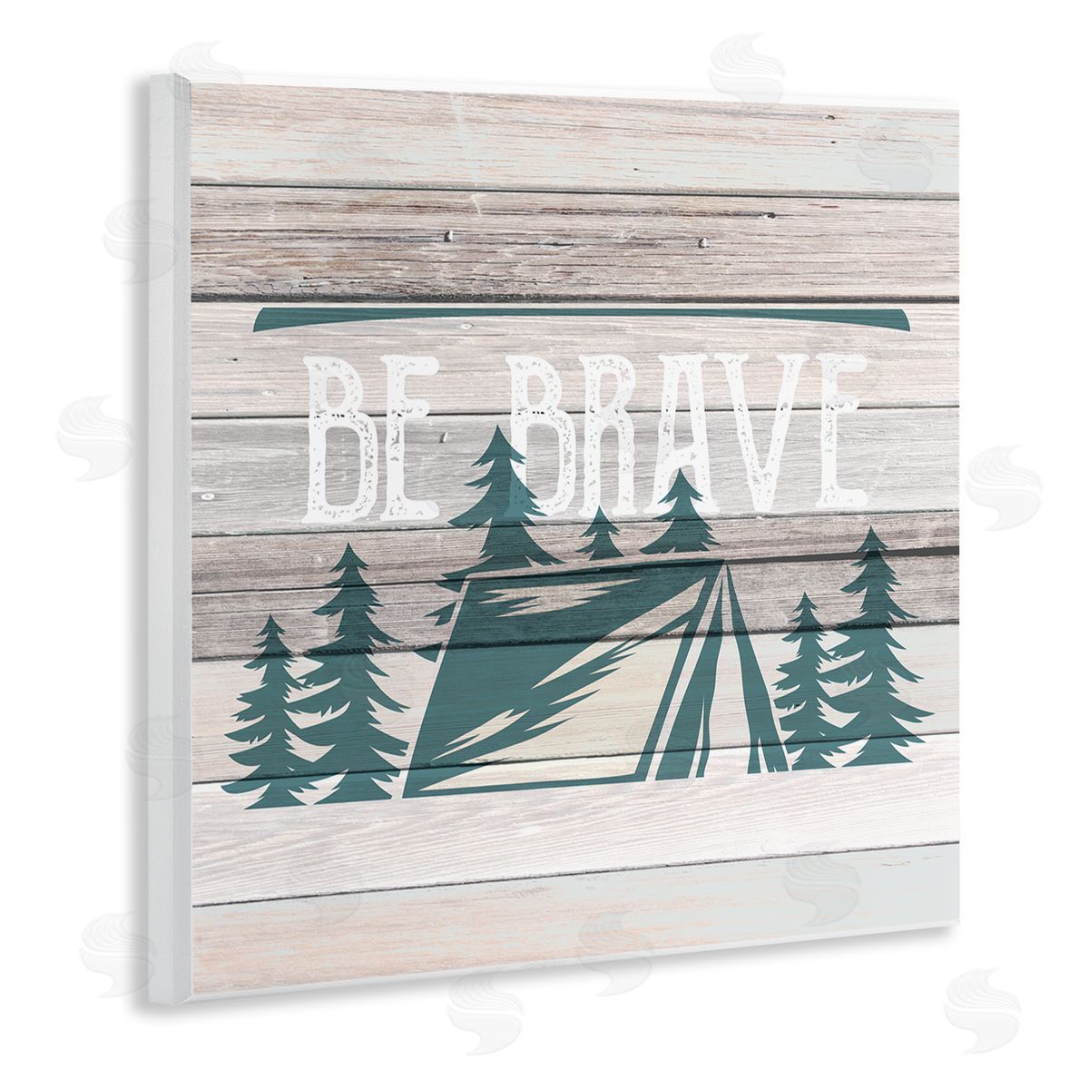 Be Brave Rustic Tent Wood Plaque Wall Art, Home Decor by Kim Allen