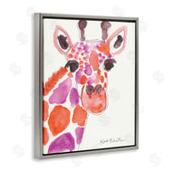 Kait Roberts | Abstract Giraffe Red and Purple