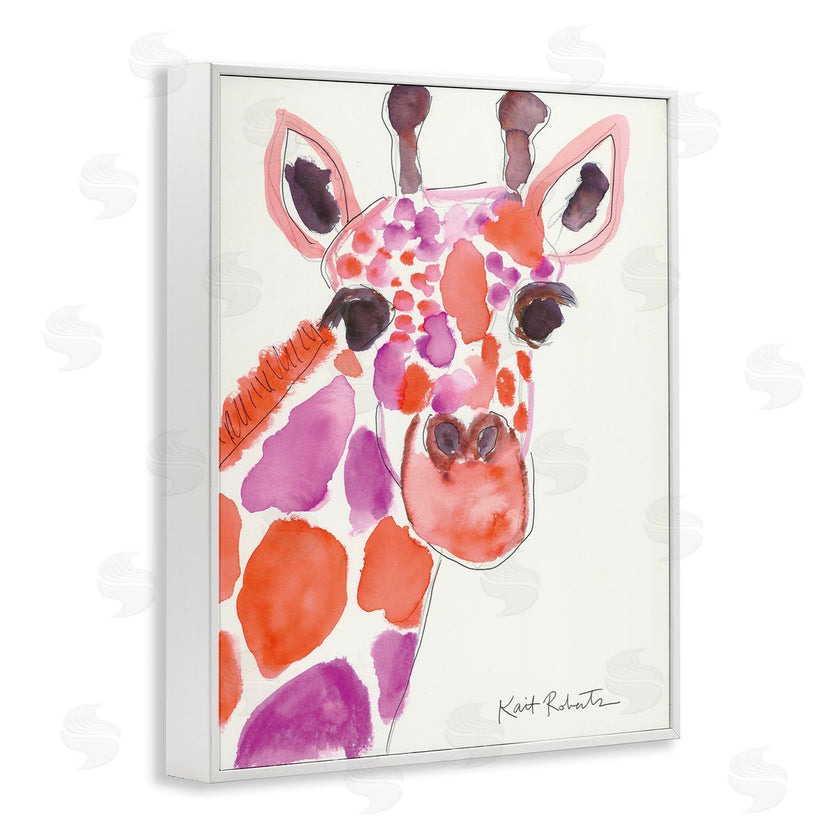 Kait Roberts | Abstract Giraffe Red and Purple