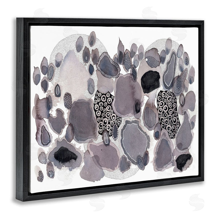 Kim Rupe | Abstract Grey Black Drips