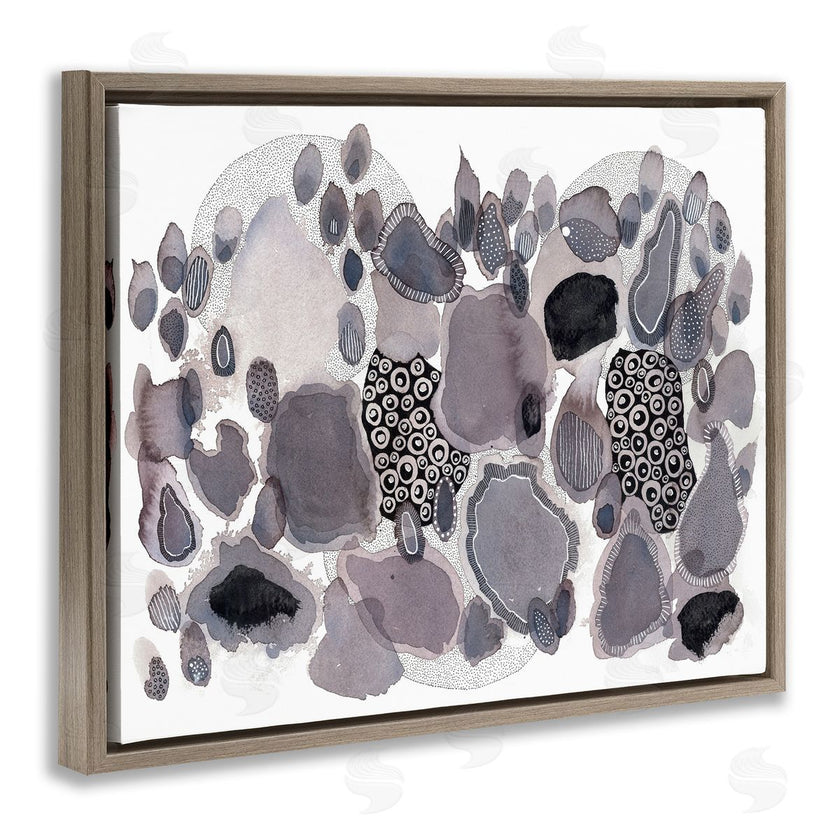 Kim Rupe | Abstract Grey Black Drips