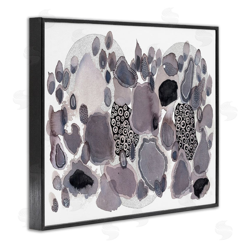 Kim Rupe | Abstract Grey Black Drips