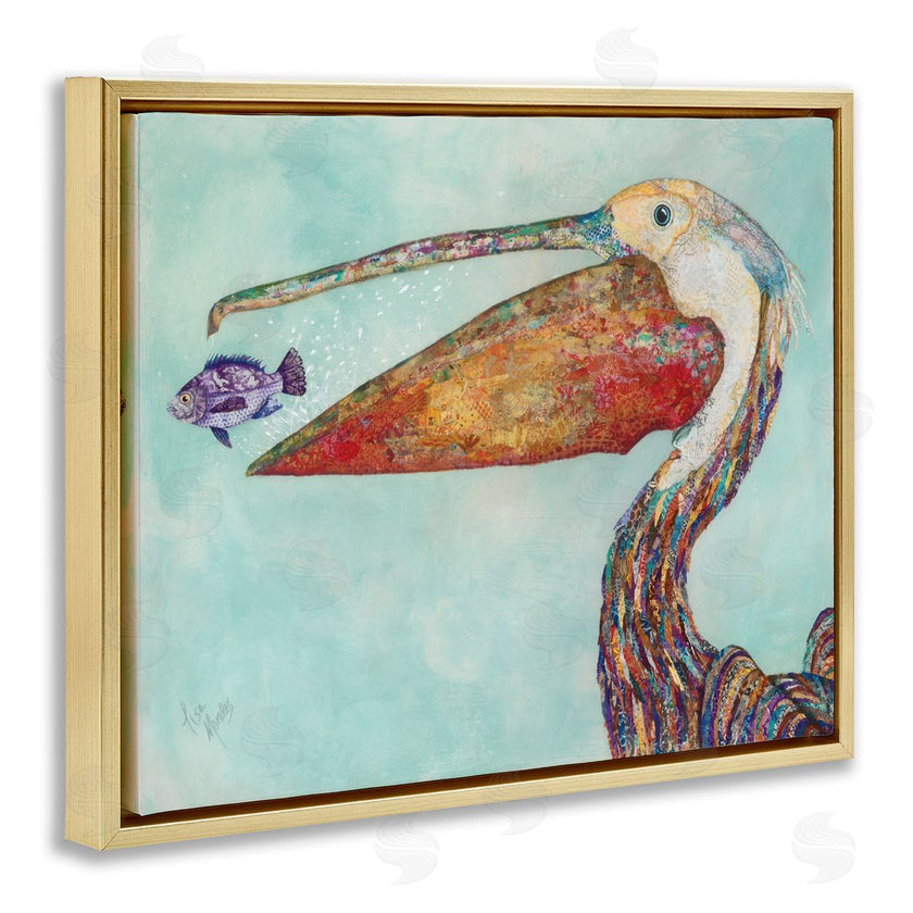 Lisa Morales | Pelican with Purple Fish