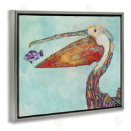 Lisa Morales | Pelican with Purple Fish