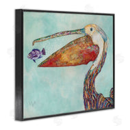 Lisa Morales | Pelican with Purple Fish
