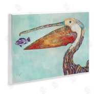 Lisa Morales | Pelican with Purple Fish