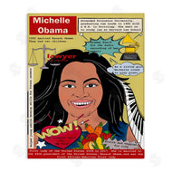 Sangita Bachelet | Michelle Obama Magazine Illustration