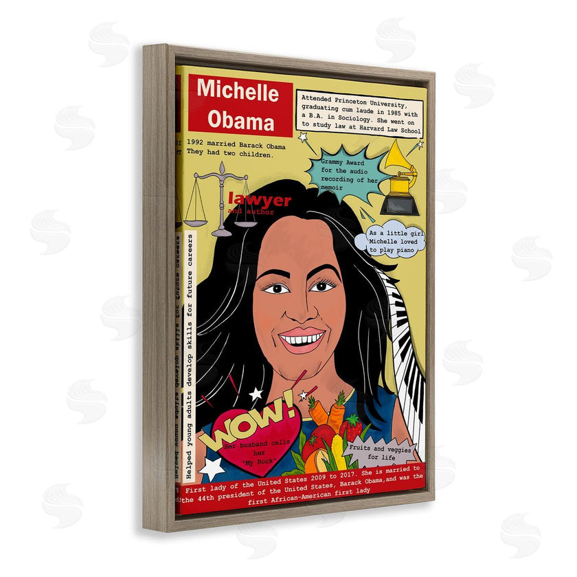 Sangita Bachelet | Michelle Obama Magazine Illustration