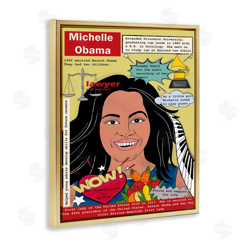 Sangita Bachelet | Michelle Obama Magazine Illustration