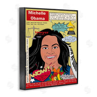 Sangita Bachelet | Michelle Obama Magazine Illustration