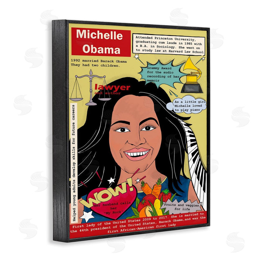Sangita Bachelet | Michelle Obama Magazine Illustration