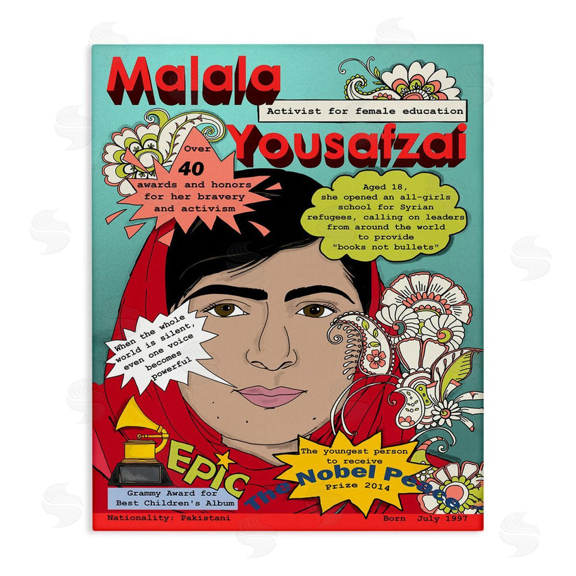 Sangita Bachelet | Malala Yousafzai Magazine Illustration