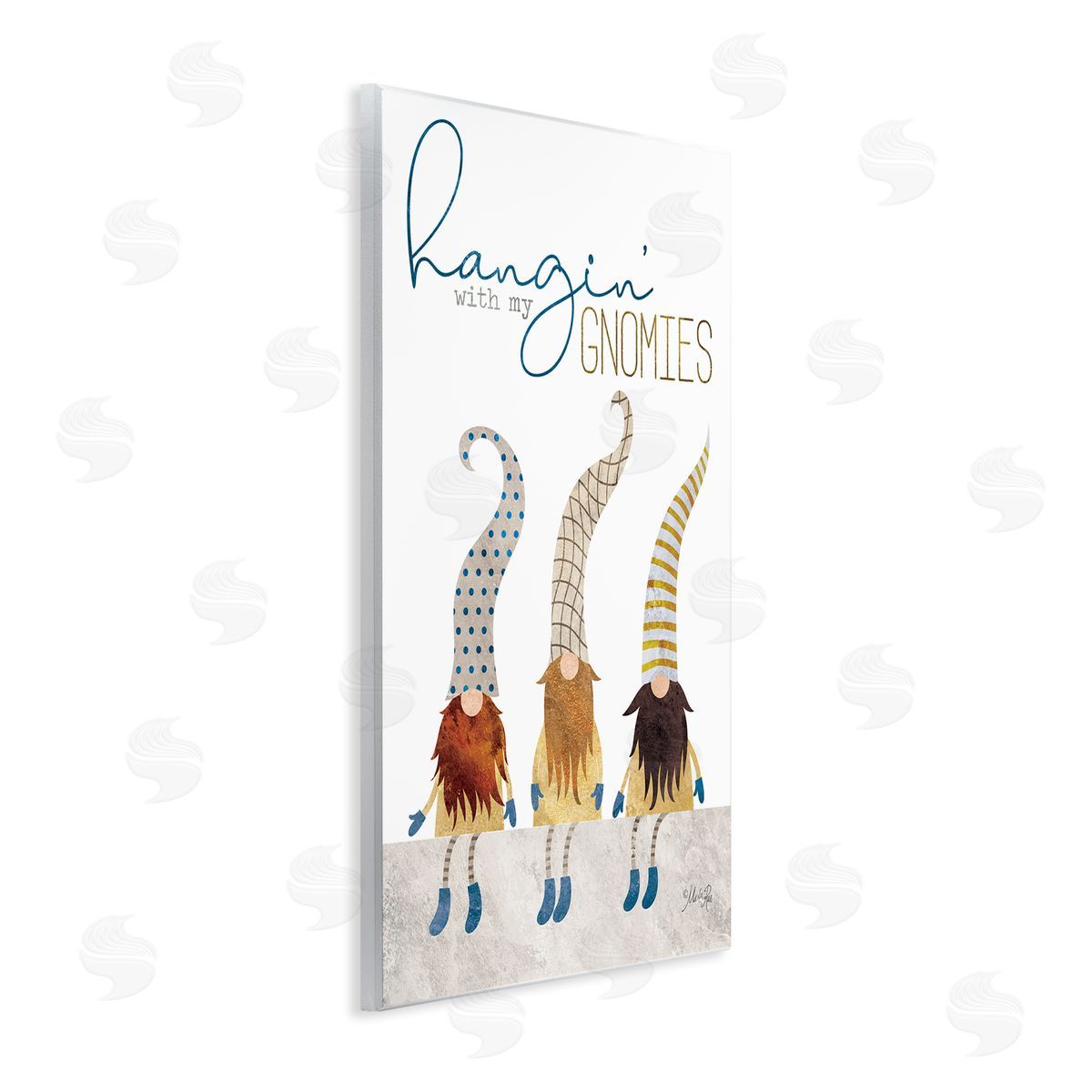 Hanging with my Gnomies Wood Plaque Wall Art, Home Decor by Marla Rae