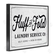 Lettered and Lined | Fluff and Fold Laundry Room
