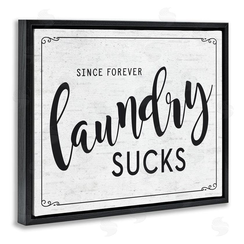 Lettered and Lined | Sassy Laundry Room Sign