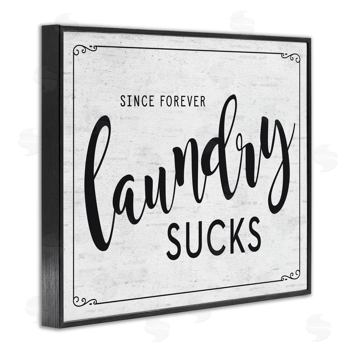 Sassy Laundry Room Sign Black Frame Print Wall Art, Home Decor by Lettered and Lined