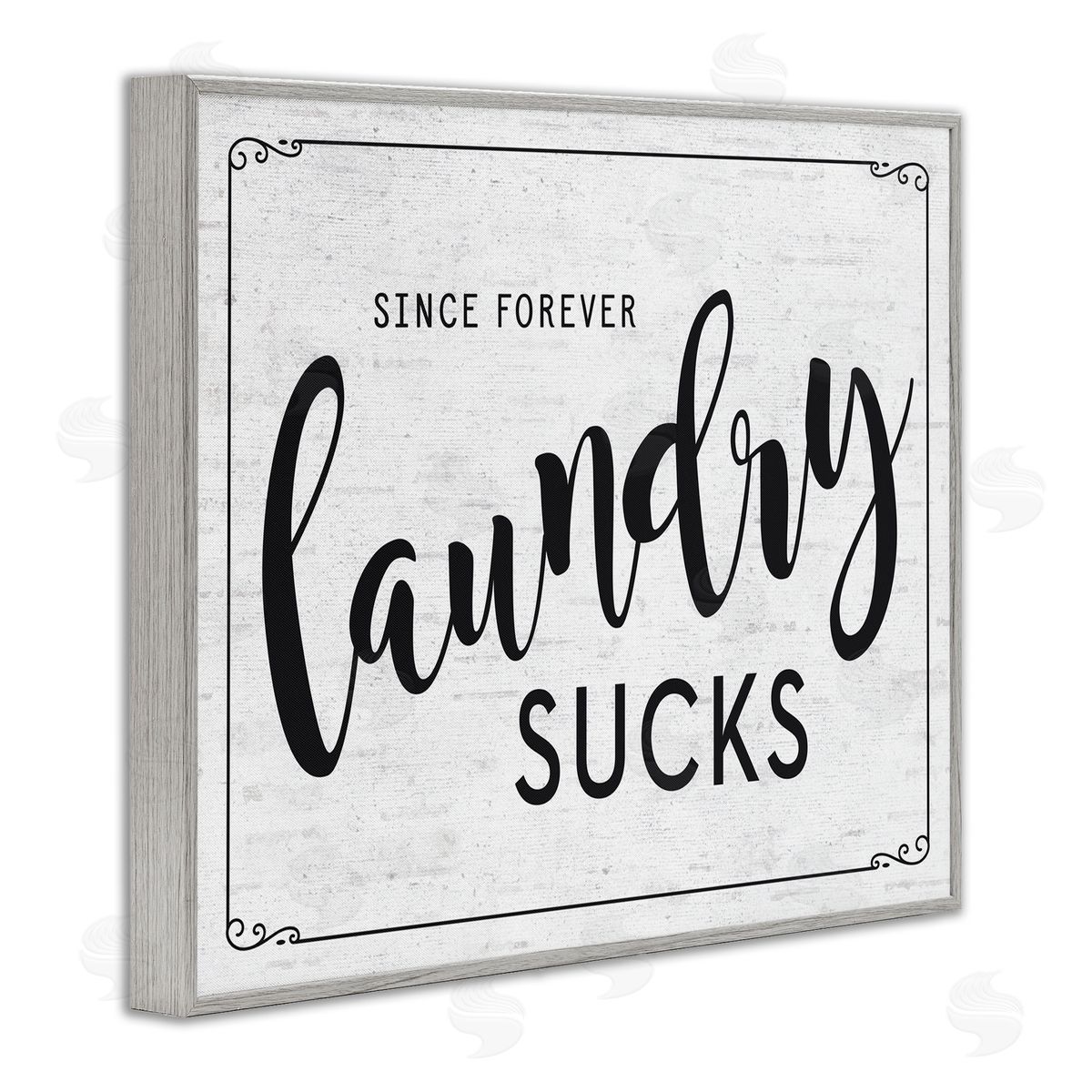 Sassy Laundry Room Sign Grey Frame Print Wall Art, Home Decor by Lettered and Lined