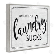 Lettered and Lined | Sassy Laundry Room Sign