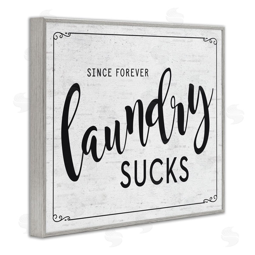 Lettered and Lined | Sassy Laundry Room Sign