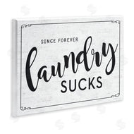 Lettered and Lined | Sassy Laundry Room Sign