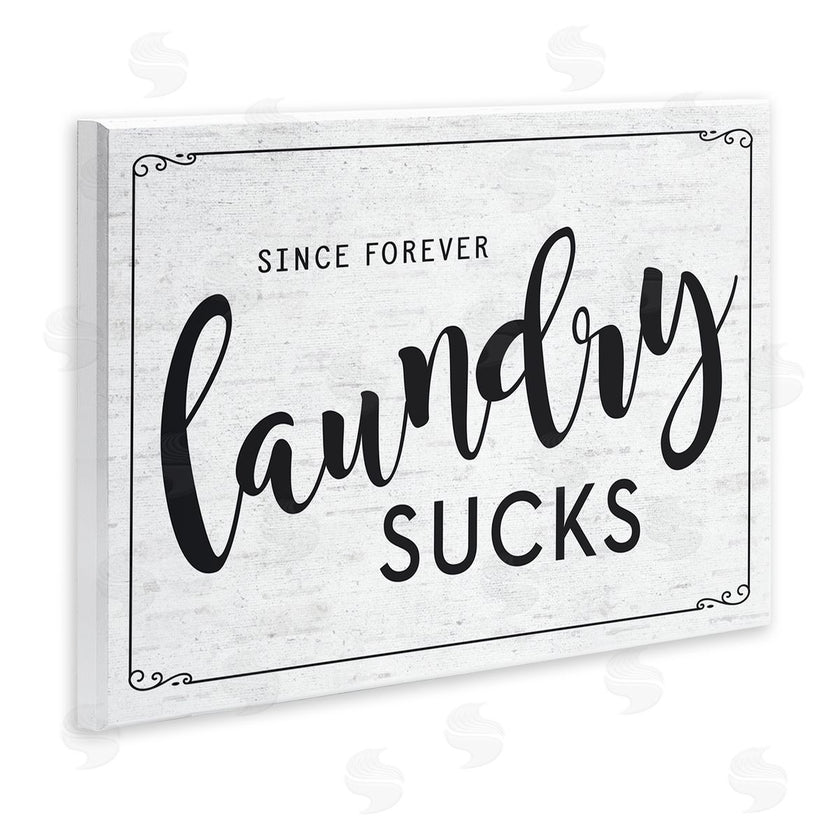 Lettered and Lined | Sassy Laundry Room Sign