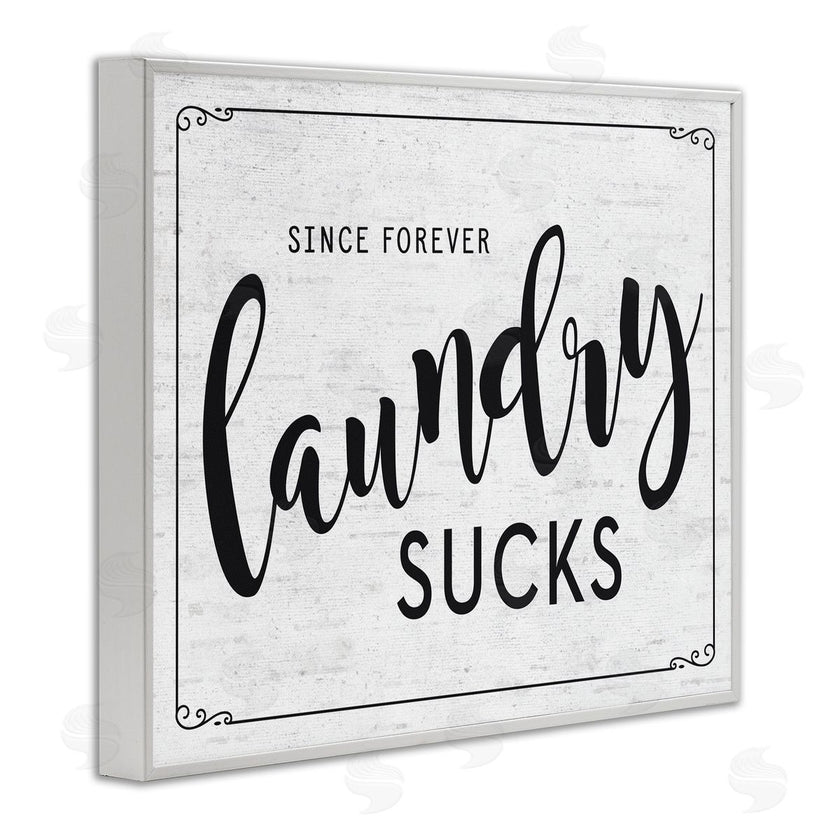 Lettered and Lined | Sassy Laundry Room Sign