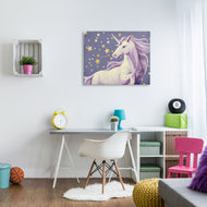 Ziwei Li | Purple Unicorn in Starry Sky