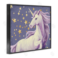 Ziwei Li | Purple Unicorn in Starry Sky