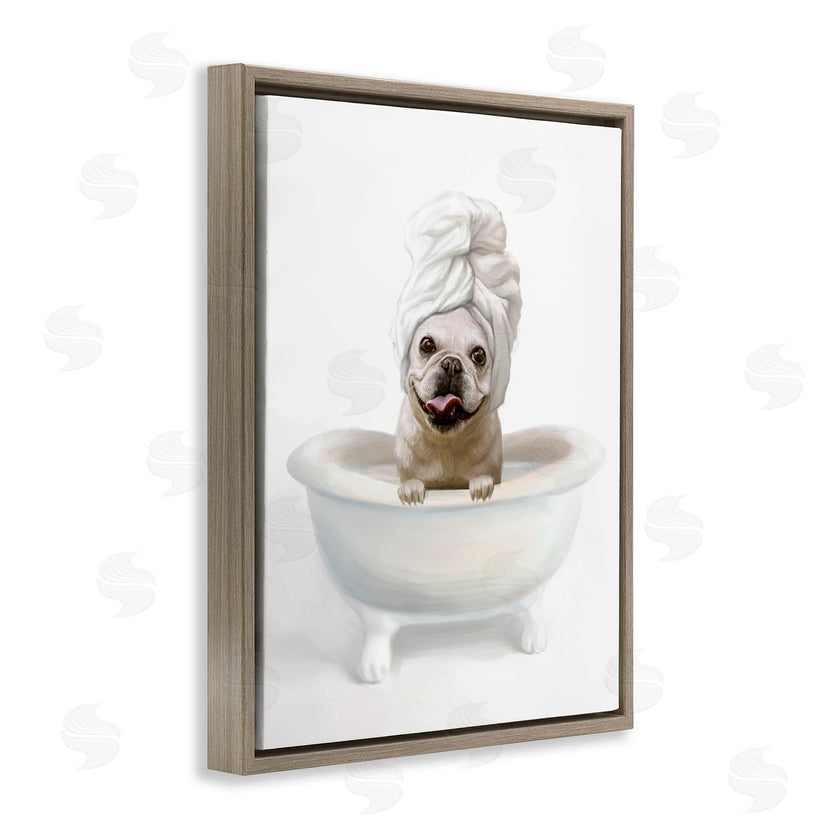 Ziwei Li | Dog with Towel Wrap in Bath